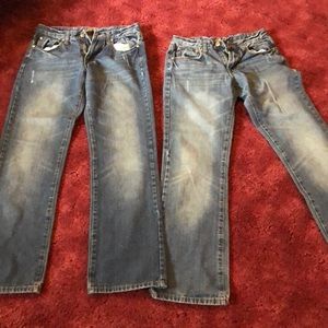Carbon boot cut jeans